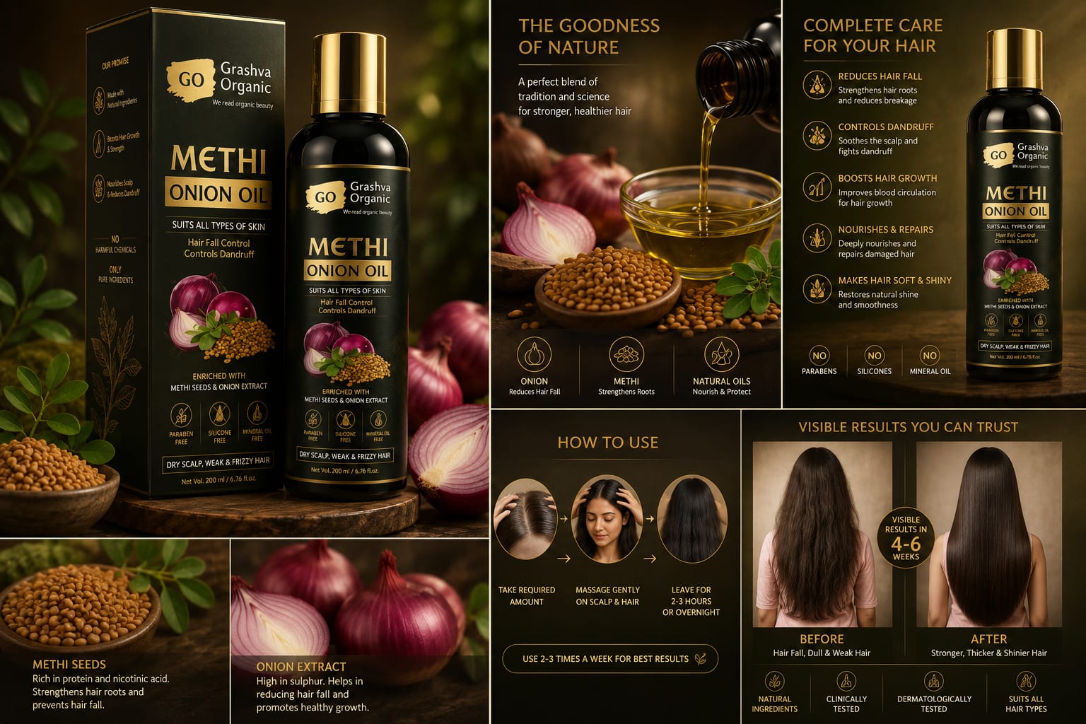 Methi Hair Oil 100ml /Natural Methi Oil/Herbal Hair Growth Oil/Methi Oil for Hair Growth /Methi Infused Oil Nourishing Hair Oil /Methi Oil Benefits Anti-Hair Fall Oil/Methi Oil for Dandruff/ Health/Ayurvedic Methi Hair Oil