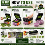 12 in 1 Multi-Purpose Vegetable and Fruit Chopper